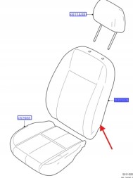 Ford OE 6N41-L64417-AA1EKM ЧОХОЛ СИДІННЯ ВОДІЯ FORD FOCUS CABRIO OE 1425635 _ 6N41-L64417-AA