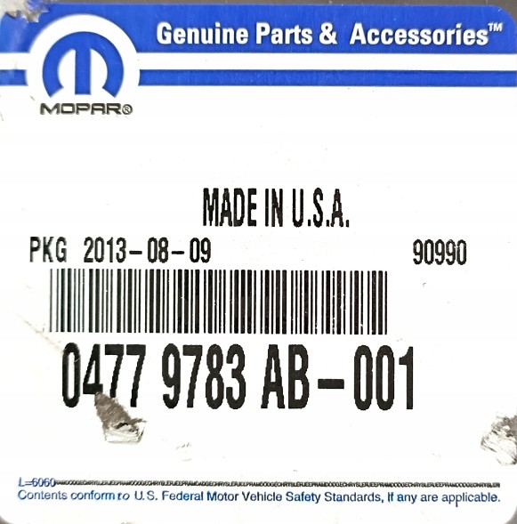 Fiat OE 4779783AB Диск гальмівних дисків передній fiat freemont 11+ oe