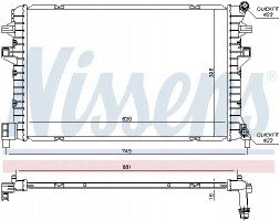 Nissens 65306 Охолоджувач повітря інтеркулер 65306 nissens