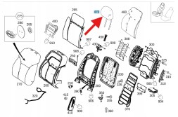 Mercedes-Benz OE ПІДГОЛІВНИК СИДІННЯ ПЕРЕДНІЙ ЗАДНІЙ MERCEDES ML GLE W166 OE A16697054508Q70