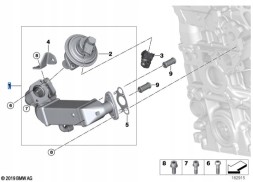 BMW OE Охолоджувач вихлопних газів BMW OE 11717805189 E81 E87 E88 E90 E91
