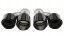 MTuning TW-TL-463-G Подвійний наконечник глушника 2x101мм вхід 76мм carbon gloss комплект