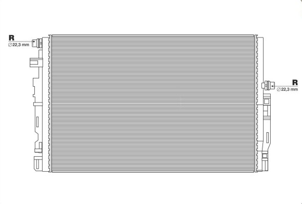 AHE 4SE4898.477 Охолоджувач MERCEDES C КЛАС W205 Е КЛАС W213 C238 63 AMG A0995005403