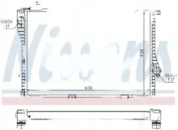 Nissens 60648A Радіатор охолодження 60648a nissens bmw 5 7 e38 e39