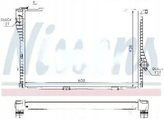 Nissens 60648A Радіатор охолодження 60648a nissens bmw 5 7 e38 e39