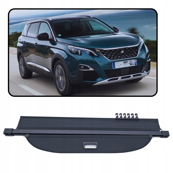 Китай РОЛЕТА БАГАЖНИКА PEUGEOT 5008 II 2017+ ЗАДНЯ НОВА ЧОРНА