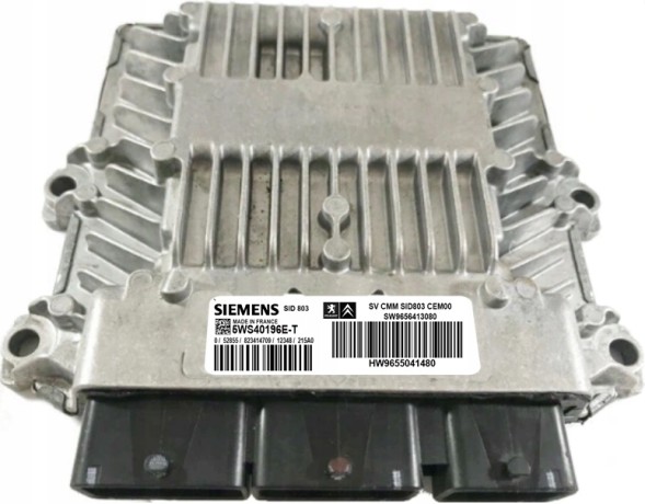 Siemens KOMPUTER ECU PEUGEOT SID803 5WS40196ET 9656413080 ECU SERWIS PROGRAMOWANIE PLIKI КОМП'ЮТЕР ECU PEUGEOT SID803 5WS40196ET 9656413080