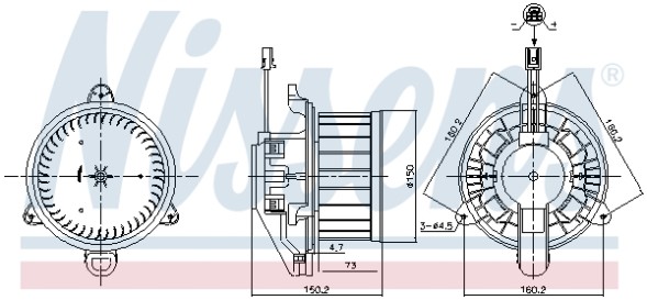 V-maxzone Part VIC-216382 Вентилятор салону для MERCEDES A (V177), A (W177), B SPORTS TOURER (W247), CLA