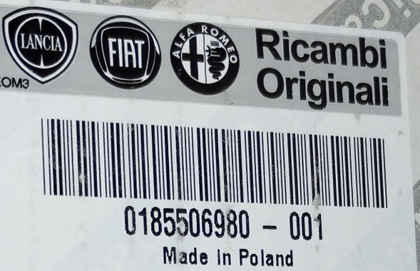 Fiat OE Ремінь безпеки ЗАДНІЙ ЦЕНТРАЛЬНИЙ FIAT BRAVO 07-14 OR 185506980