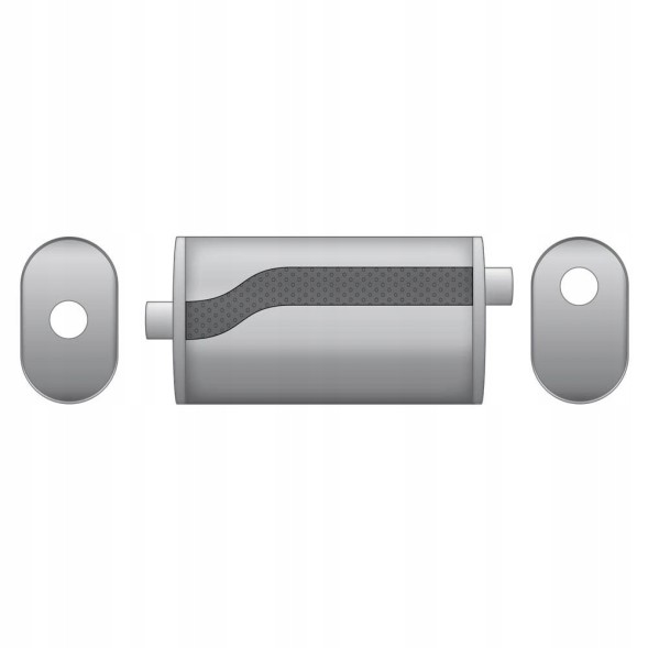 RM Motors EP002/63/500 Глушник еліптичний Е002 500 мм Так 63,5 мм