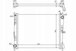 Nissens NIS637605(iMOTO) Охолоджувач двигуна nissan micra iii renault clio i + набір водія #37