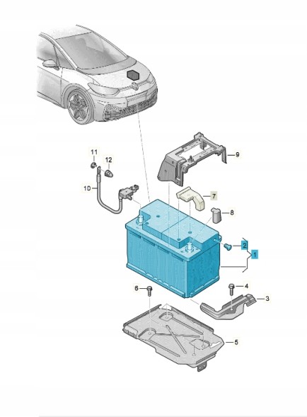 Cupra OE 000915089AA АКУМУЛЯТОР З ІНДИКАТОРОМ СТАНУ ЗАРЯДУ, ОРИГІНАЛ SEAT/CUPRA