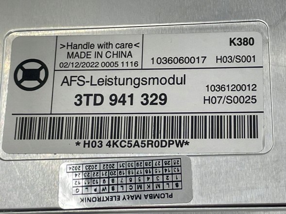 ВОЛЛЕР D3S 3TD941329 Модуль світлодіодних ліхтарів afs d3s для skoda superb 374 octavia 1z3 yeti 5l 3td941329