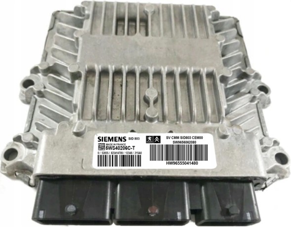 Siemens KOMPUTER ECU PEUGEOT SID803 5WS40206C-T 9656062080 ECU PROGRAMOWANIE КОМП'ЮТЕР ECU PEUGEOT SID803 5WS40206C-T 9656062080