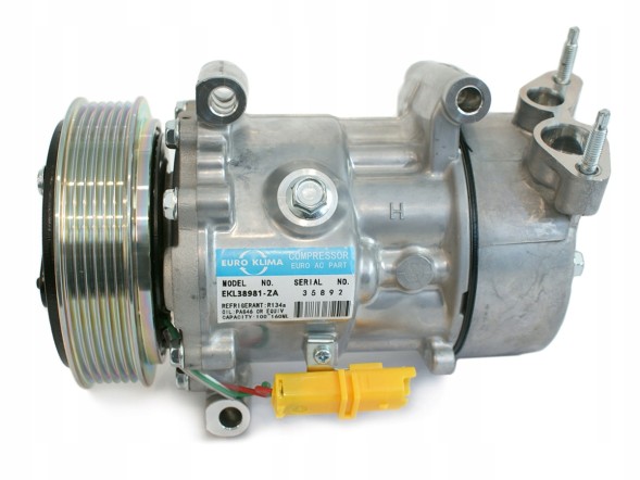 EURO KLIMA SD6V12-1450 / SD6V12-1450F / 6453QG / 648722 / 9655191680 / / 6453LF / 6453QE / 9655191580 / SD6V12-1449 / 6453XJ / 9684480480 КОМПРЕСОР КОНДИЦІОНЕРУ CITROEN BERLINGO 1.1/1.4/1.6 6453LN / 6453QF