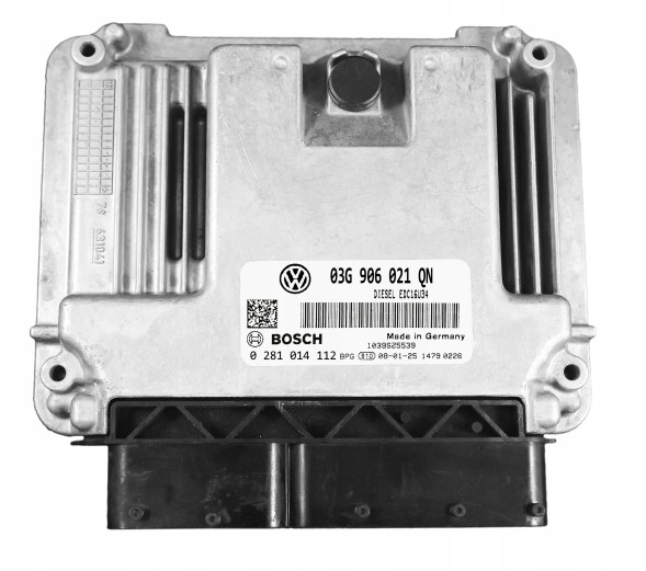 OEM Skoda Superb Комп'ютер двигуна 2009 1.9L 03g906021qn 0281014112