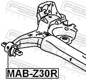 MAB Z30R FEBEST Сайлентблок