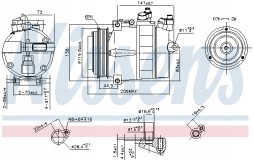 Nissens 89022 Компресор кондиціонера nissens 89022