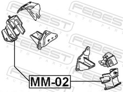 MM 02 FEBEST Подушка двигуна