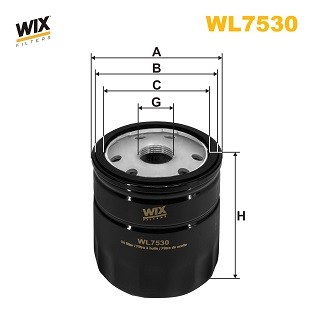 WL7530 WIX FILTERS Фільтр оливи
