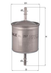 KL257 MAHLE ORIGINAL Фільтр палива