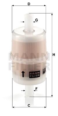 WK 32 7 MANN FILTER Фільтр палива