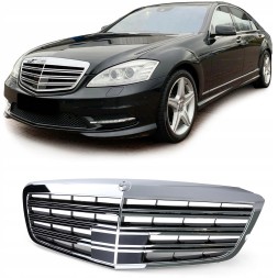 Green Parts GRILL W221 CHROM РЕШІТКА РАДІАТОРА MERCEDES W221 AMG OPTIK 09-13 РЕСТАЙЛІНГ ХРОМ