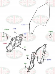 Land Rover OE Накладка правої двері Range Rover Velar L560 LR111549 J8A221122AD