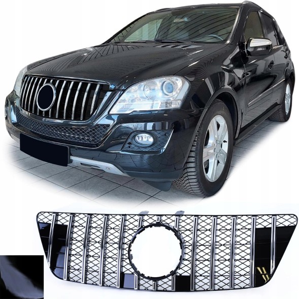 Green Parts GRILL ATRAPA MERCEDES ML W164 LIFT РЕШІТКА ЗНЯТИ MERCEDES ML W164 08-11 LIFT PANAMERICANA