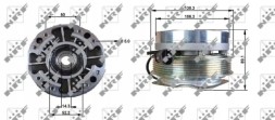 NRF 49701 Віскозна муфта вентилятора 49701 nrf iveco