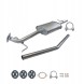 CHINA ZEST.17.700E Центральний глушник opel mokka 1.4i turbo 06/2012-