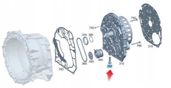 Mercedes-Benz OE КАРТРИДЖ ТЕРМОРЕГУЛЯТОРА КОРОБКИ ПЕРЕДАЧ MERCEDES ГІБРИД MERCEDES OE A2122710204