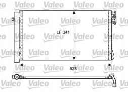 Valeo 814012 Конденсатор радіатора кондиціонування повітря з осушувачем
