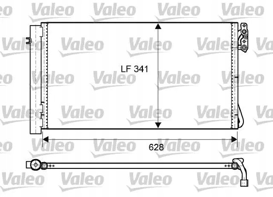 Valeo 814012 Конденсатор радіатора кондиціонування повітря з осушувачем