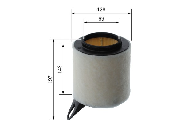 F026400095 BOSCH Фільтр повітряний