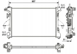 NRF 54203 Радіатор охолодження nrf 54203