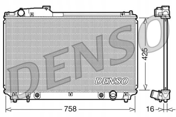 Denso DRM51003 Радіатор охолодження drm51003 denso