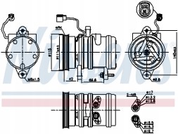 Nissens 89272 Компресор кондиціонера nissens 89272