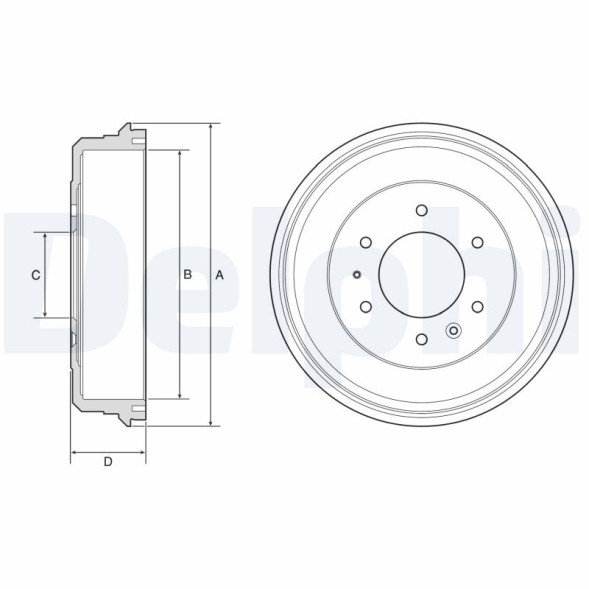 AD BRAKE VIC-390513 Гальмівний барабан для FORD RANGER; MAZDA B-SERIE, BT-50 1.8-3.2D 06.99-