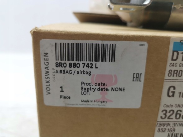 Audi OE 8R0880742L, DWP534537OE Подушка безпеки шторка права airbag Audi Q5 8R 8R0880742L OE
