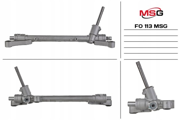 MSG FO113NEW Рульова рейка Ford B-MAX 12-17, Ford Fiesta 09-17, Mazda 2 07-14