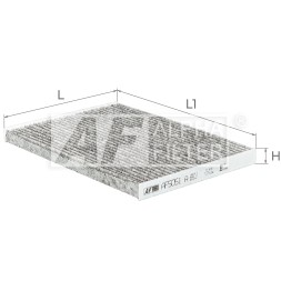 AF5051a ALPHA FILTER Фільтр салону
