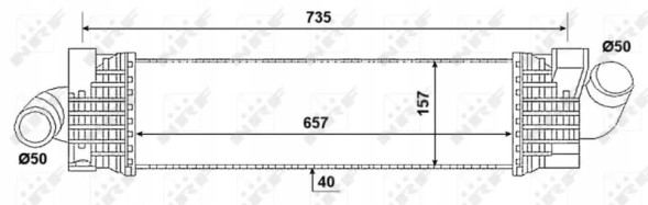 NRF 30906 30906/Nrf інтеркулер ford focus 1,6-2,0 tdci