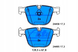 ATE 13.0460-7260.2/ATE Ate комплект колодок хам. Зад bmw x5 (f15, f85), x6 + помічник водія #28