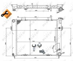 NRF 50202 Охолоджувач води 50202 nrf jeep grand cherokee і