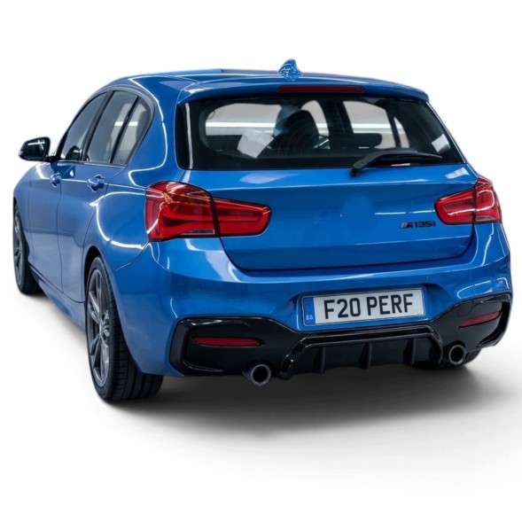 Китай Dyfuzor Tylnego Zderzaka BMW F20 F21 2015+ Дифузор BMW F20 F21 2015+ Чорний Глянець Накладка Заднього Бампера MP