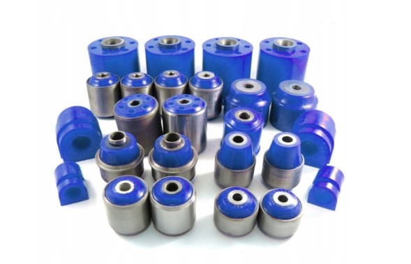 AB 0802501/90sha/SPORT/BLUE Втулки важелів Комплект підвіски Поліуретан Спорт 90sha BMW E39 SEDAN