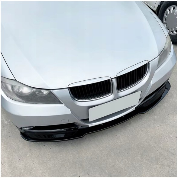 Китай BMW E90 E91 DOKŁADKA ZDERZAKA CZARNY POŁYSK НАКЛАДКА НА БАМПЕР BMW E90 E91 СПОЙЛЕР ПЕРЕДНІЙ ЧОРНИЙ ГЛЯНЦЕВИЙ СПЛІТТЕР ЗАВІСКИ