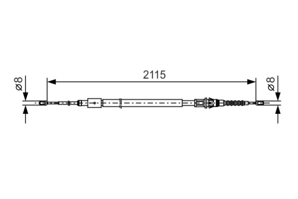 1987477775 BOSCH Трос гальма стоянки