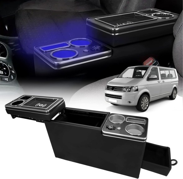 0AMS B0D14SMKTX Центральна консоль VW T4 T5 T6 T6.1 T7 Підлокітник